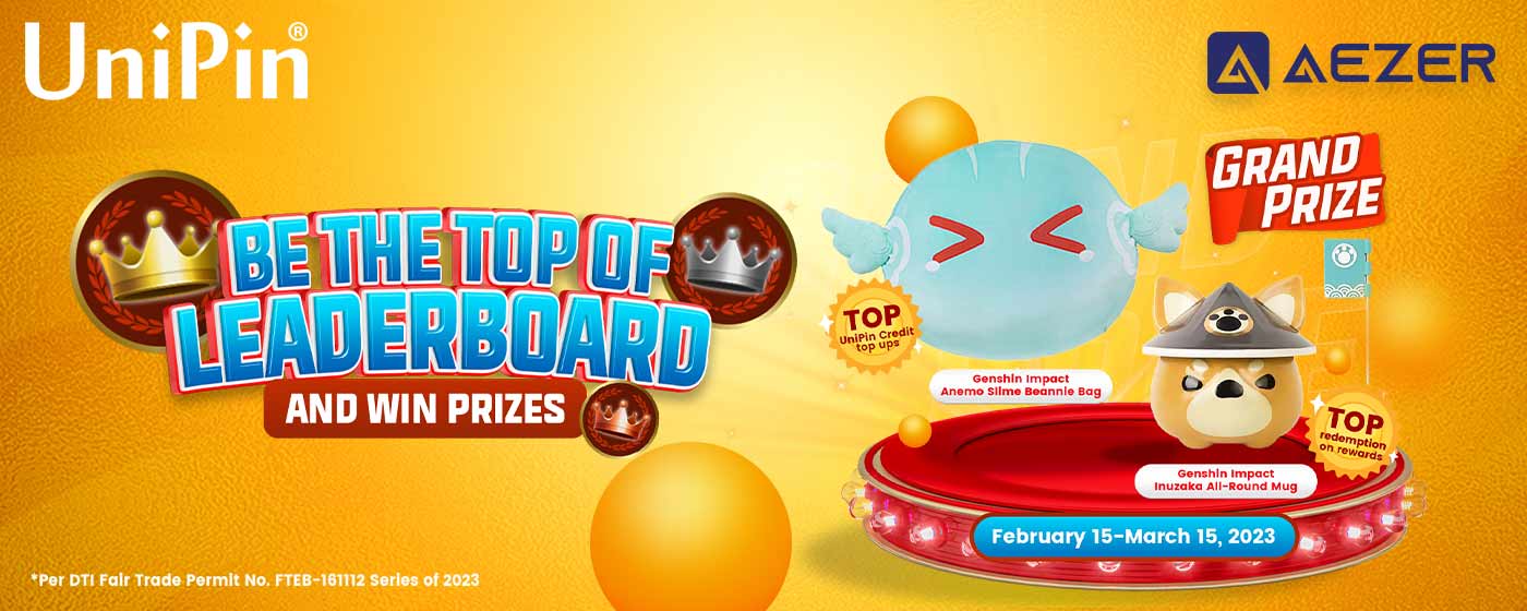 UniPin Loyalty Rewards: Be the Top of the Leaderboard (PH)